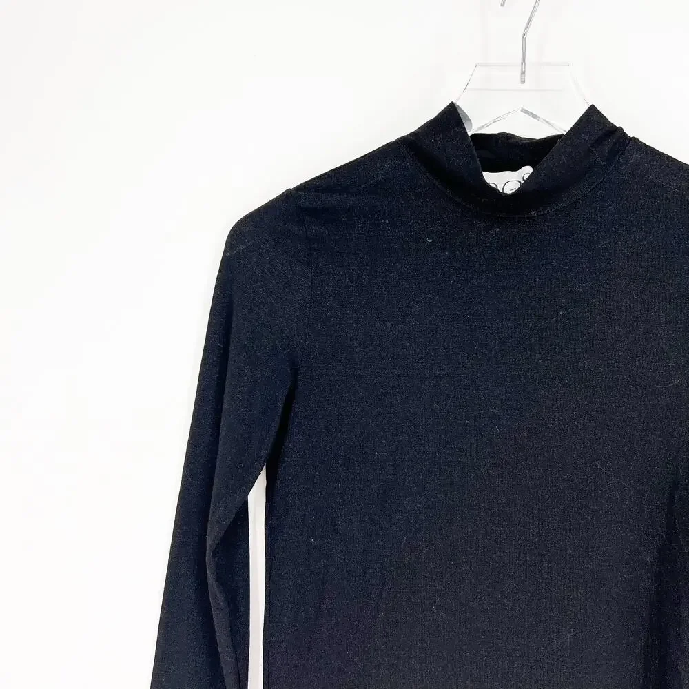 Eros Sparkle‎ Mock Neck Classic Pullover S Black - Picture 4 of 7
